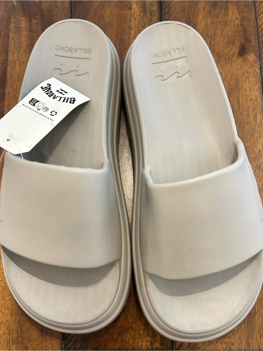Billabong Beige Slide Sandals